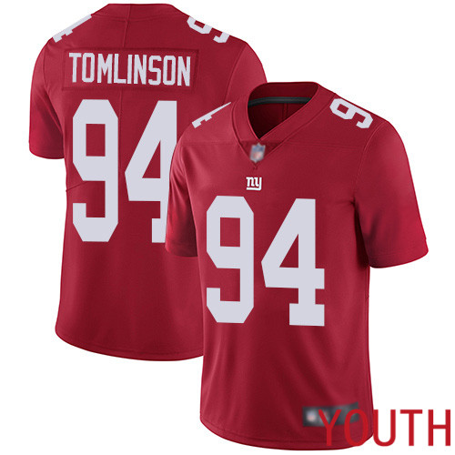 Youth New York Giants 94 Dalvin Tomlinson Red Limited Red Inverted Legend Football NFL Jersey